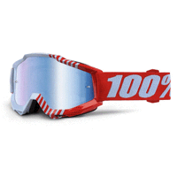 100 % Accuri  brille Cupcoy Red - mirror blue lens